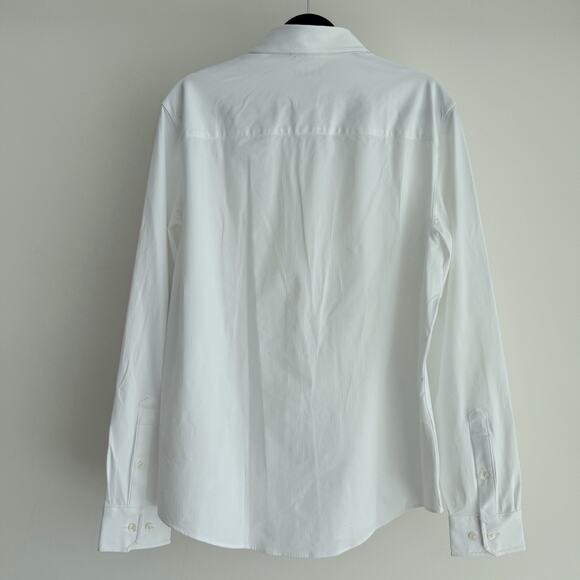 Rhone Commuter Shirt Mens Medium White Midweight Pro Button Up Performance - Picture 11 of 13